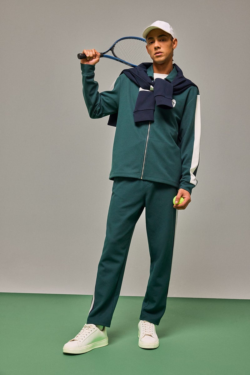 DeFacto Green Man Zip-Up Sweat-Shirt Casual - Image 2